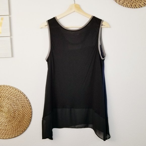 Lane Bryant PLUS Color Block Sleeveless Blouse - Picture 4 of 11